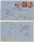GB QV 1866 cover/entire Manchester to Switzerland 4d + 1d attractive cover