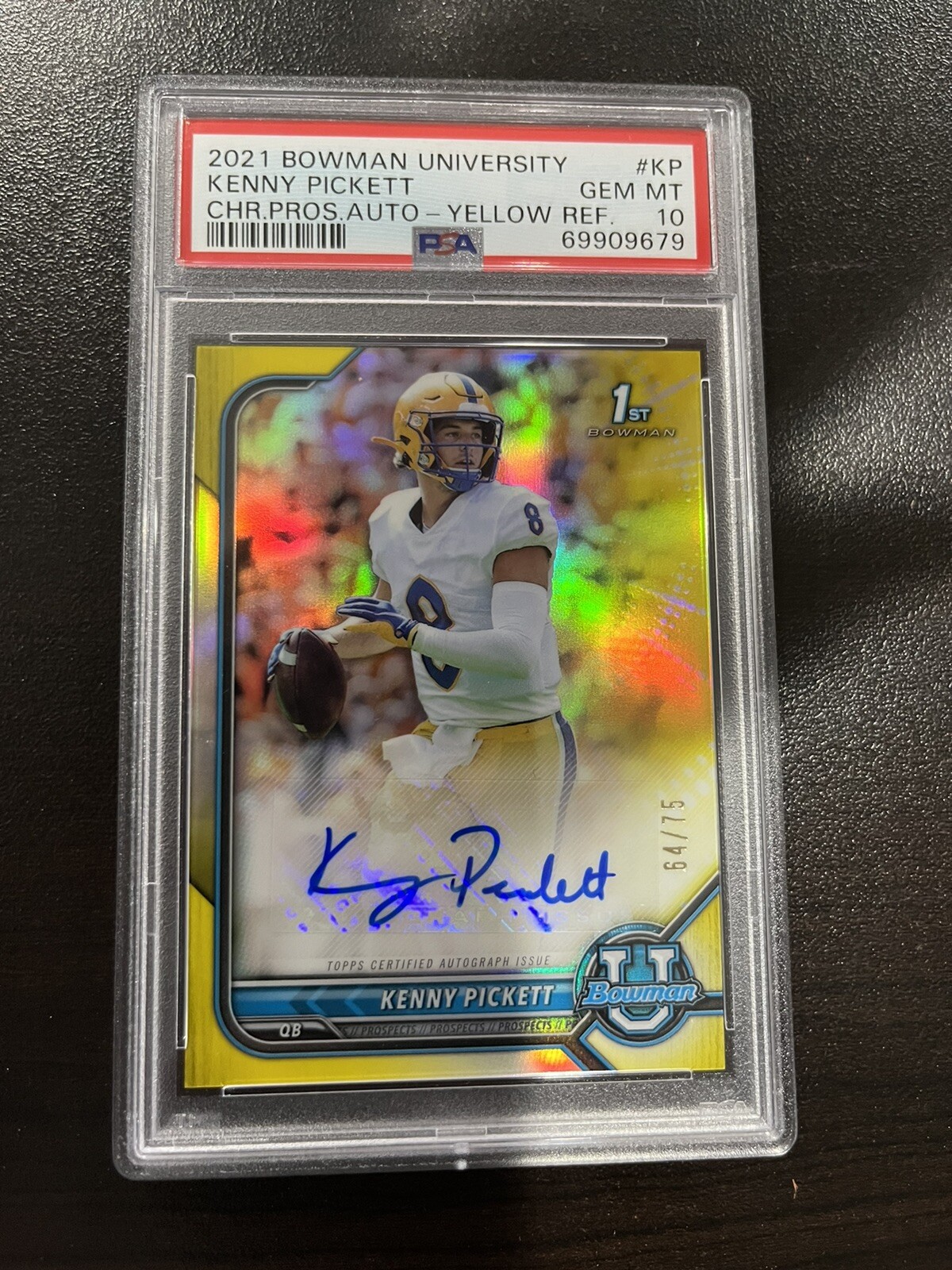 Kyle Pitts Panini Immaculate Collection Rookie Eye Black Jersey Autographs #KP Base