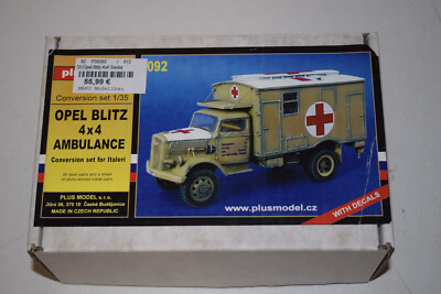 Plus Model 092 Opel Blitz 4x4 Ambulance 1:35 NEU mit OVP