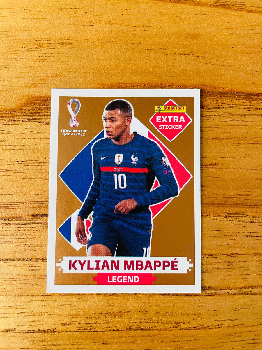 Figurinha Extra do Kylian Mbappé Bronze da França Legend da Copa do Mundo  do Qatar 2022 - Item de Coleção Original Panini