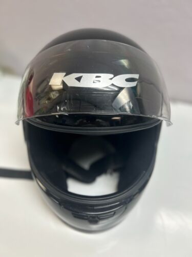 KBC TK-7 Snell DOT Motorcycle Helmet Black Size X Large Full Face w/ Shield - Picture 2 of 8