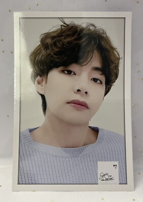 BTS V Kim Taehyung 6 x 4” Standing Photo Card Facsimile