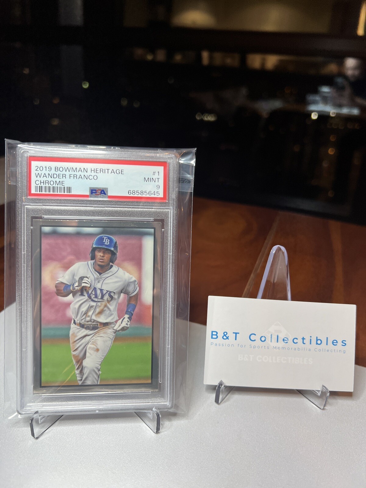 2019 Bowman Heritage #1 Wander Franco Chrome PSA 9 MINT Tampa Rays LOW POP 🔥🔥