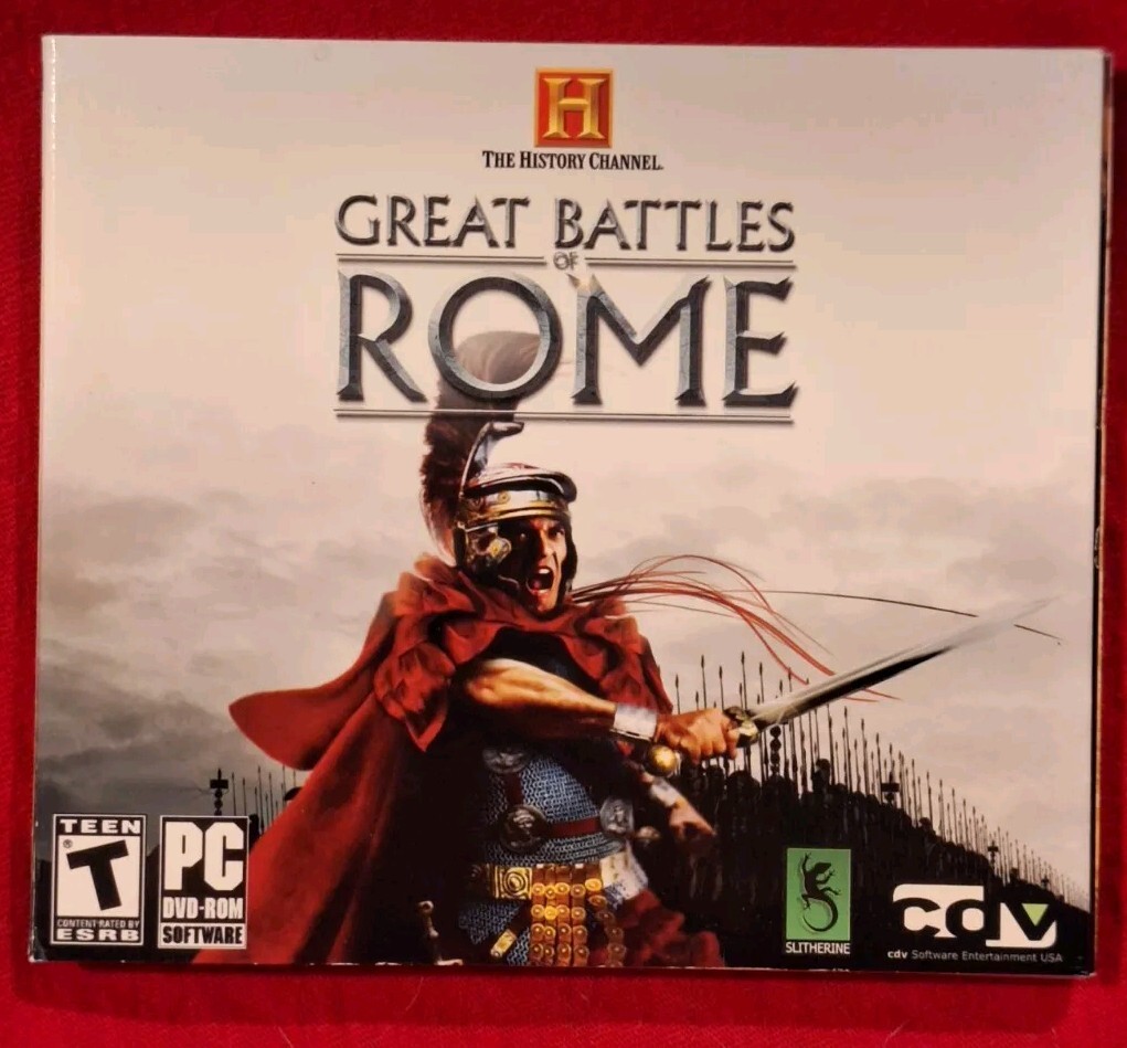 The History Channel: Great Battles of Rome PC DVD ROM 2007 Windows