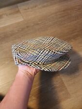 Donegal Handwoven Newsboy Hat Plaid Albert Williamson Vtg Size 7 1/8 58