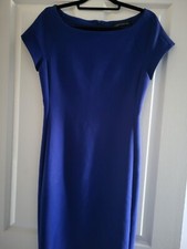 Women's Flattering & Timeless Cobalt Blue Scuba pencil dress from Zara, size L