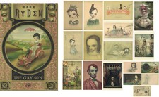 Large Mark Ryden lot of 17 prints from Porterhouse Fine Art Gay 90's Frame them