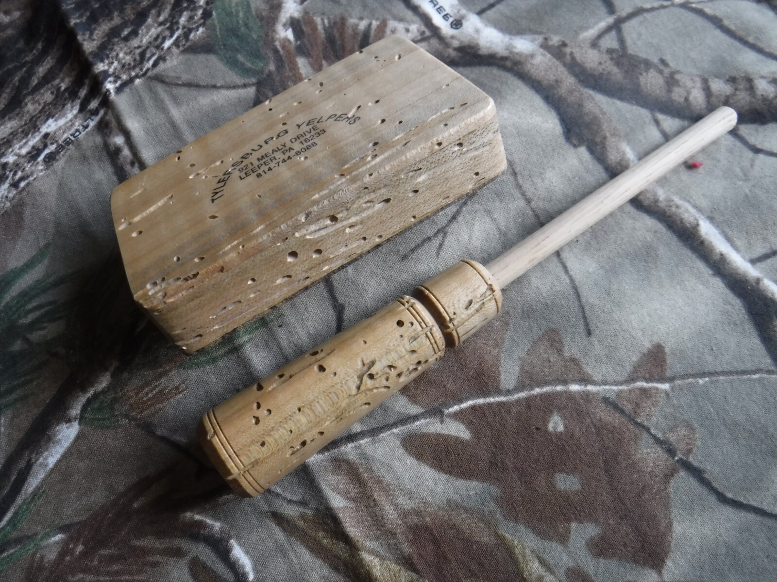 TURKEY  FRICTION CALL WORMY CURLY MAPLE  Pocket RED Slate TYLERSBURG YELPERS