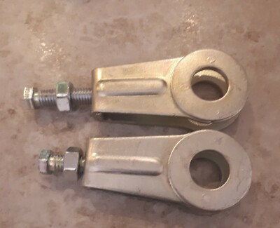 Yamaha YBR125 Rear Wheel Chain Adjusters Pullers 15mm Shaft  GENUINE All Years