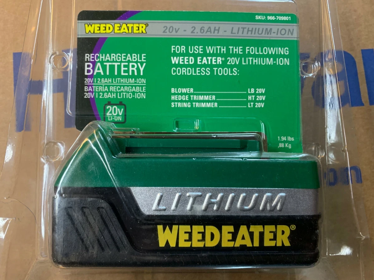 Weed eater 20v battery deals