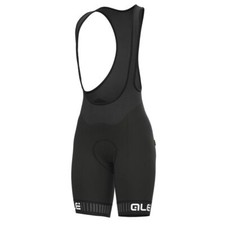 ALE Womens Cycling Bib Shorts - Traguardo Pragma - Padded, Black/White L11546718