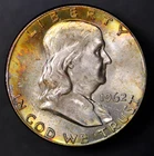 1962  FRANKLIN HALF DOLLAR-FRESH FROM AN ORIGINAL COLLECTION-LOT AA 7739