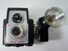 Vintage Brownie Starflex Camera with Kodak Supermite Flashholder