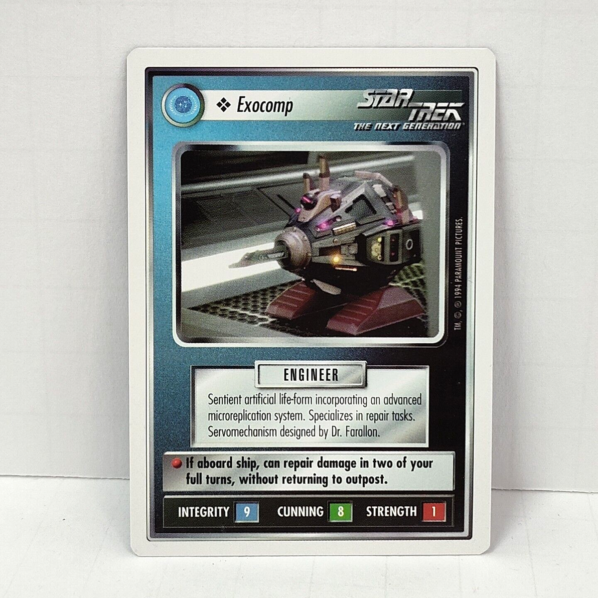 Star Trek The Next Generation CCG, Exocomp Engineer Card, For