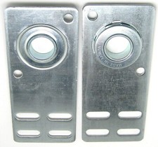 Garage Door Flat End Bearing Plates 4-3/8" ( Pair ) HEAVY DUTY 8 GAUGE PAIR