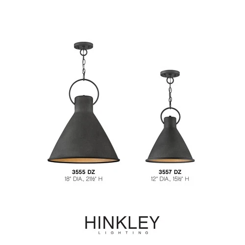 Hinkley Lighting 3555 Winnie 1 Light 18"W Pendant - Polished White / Distressed - Picture 7 of 8