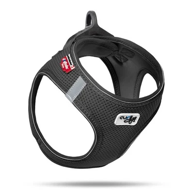 CURLI Schwarzes Vest Harness mit D-Ring und Schnalle Größe S