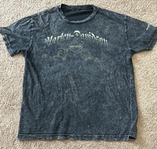 Harley Davidson Mens Large  Eagle Swords Large Gray Y2K Affliction Style