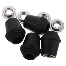 Stable Bass Drum Leg Supports with Locking Nuts Durable Plastic Rubber Feet 4Pcs