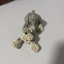 Clay Schnauzer Dog Figurine