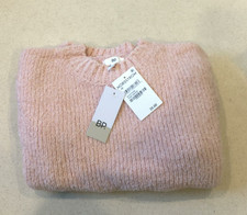 Nordstrom Chenille Pullover Sweater Pink Smoke XS New