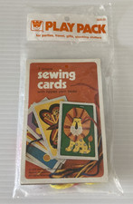 Vintage 1975 Western Publishing Play Pack Sewing Cards SEALED