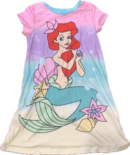 Disney Princess Little Mermaid Ariel Nightgown Girls' Size 7/8