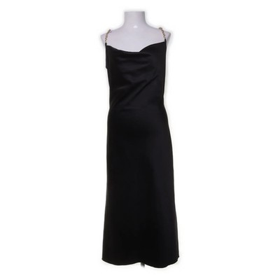 Sollinarry, Kleid, Größe: L, Schwarz, Polyester/Elasthan, Einfarbig, Satin #uj5