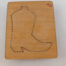 Boot #2 Cowboy Shoes Ellison Educational Equip Accucut Wood Dies 6"x5" 