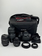 Canon EOS Rebel T7 24.1MP Digital Camera w/ 50mm,18-55mm and 75-300mm and More
