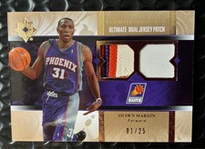 2006-07 Ultimate Collection SHAWN MARION Dual Jersey PATCH 01/25 Phoenix Suns