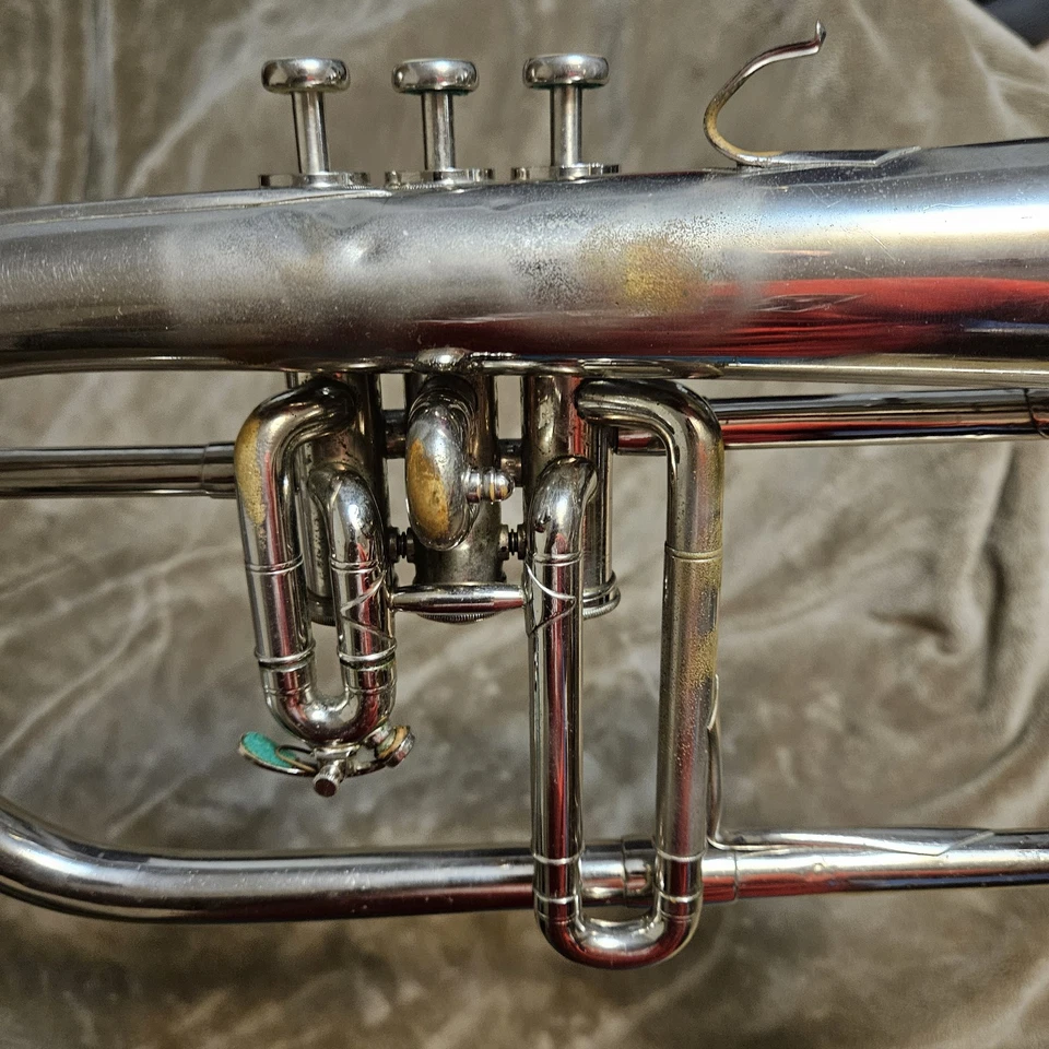 Raro Profesional Francés Besson Brevete Gran Premio Flugelhorn Foto 4 de 4