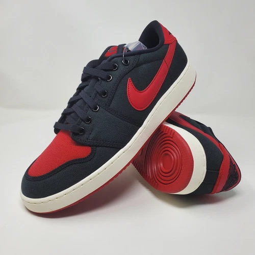 Nike Air Jordan 1 Low Bred AJKO Black Red DX4981-006 Men's Size 12