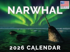 Narwhal Calendar 2026 Monthly Wall