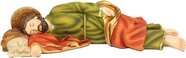 Heiligenfigur Schlafender Jesus 19,5 Cm Polyresin Deko Figur-image
