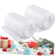 Pack Large Snow Blanket Roll for Christmas Decor Artificial Fake 8 x 12 ft 2