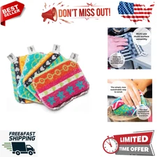 Scrub, 4-Pack Reusable, Non-Scratching Dish Scrubber for Kitchen and Household