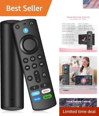 Replacement Remote for Fire TV Stick & Cube - Voice Search Function, Lightweight