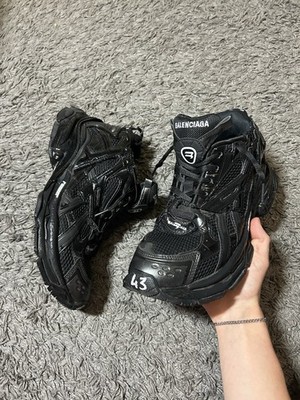 Balenciaga Herren Sneaker Schwarz Mid Top Schnürung EU 43 (UK 9/US 10)