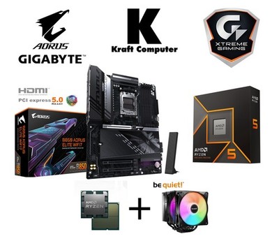 PC AufrüstKit Ryzen 5 9600X (6x5,4GHz) + Gigabyte B850 AORUS ELITE + CPU Kühler