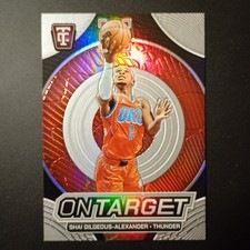2024-25 Panini Shai Gilgeous Alexander #14 On Target White Prizm /75
