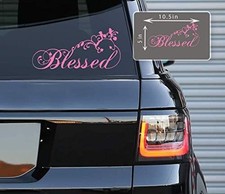 Swirls Hearts Christian Vinyl Decals Stickers for Cars, Van, Trucks, Laptop (Pin