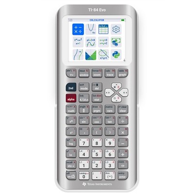 Texas Instruments 84EVO/FC/1L1/A10 TI-84 Evo Graphing Calculator - Silver