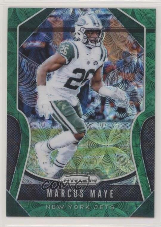 2019 Panini Prizm Green Scope Prizm 3/75 Marcus Maye #33 03xg