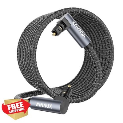VANAUX Double 90° Optical Cable 16.5ft