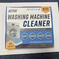 ACTIVE 1 YEAR Supply Washing Machine Cleaner Tablets, FAST FREE SHIPPING
