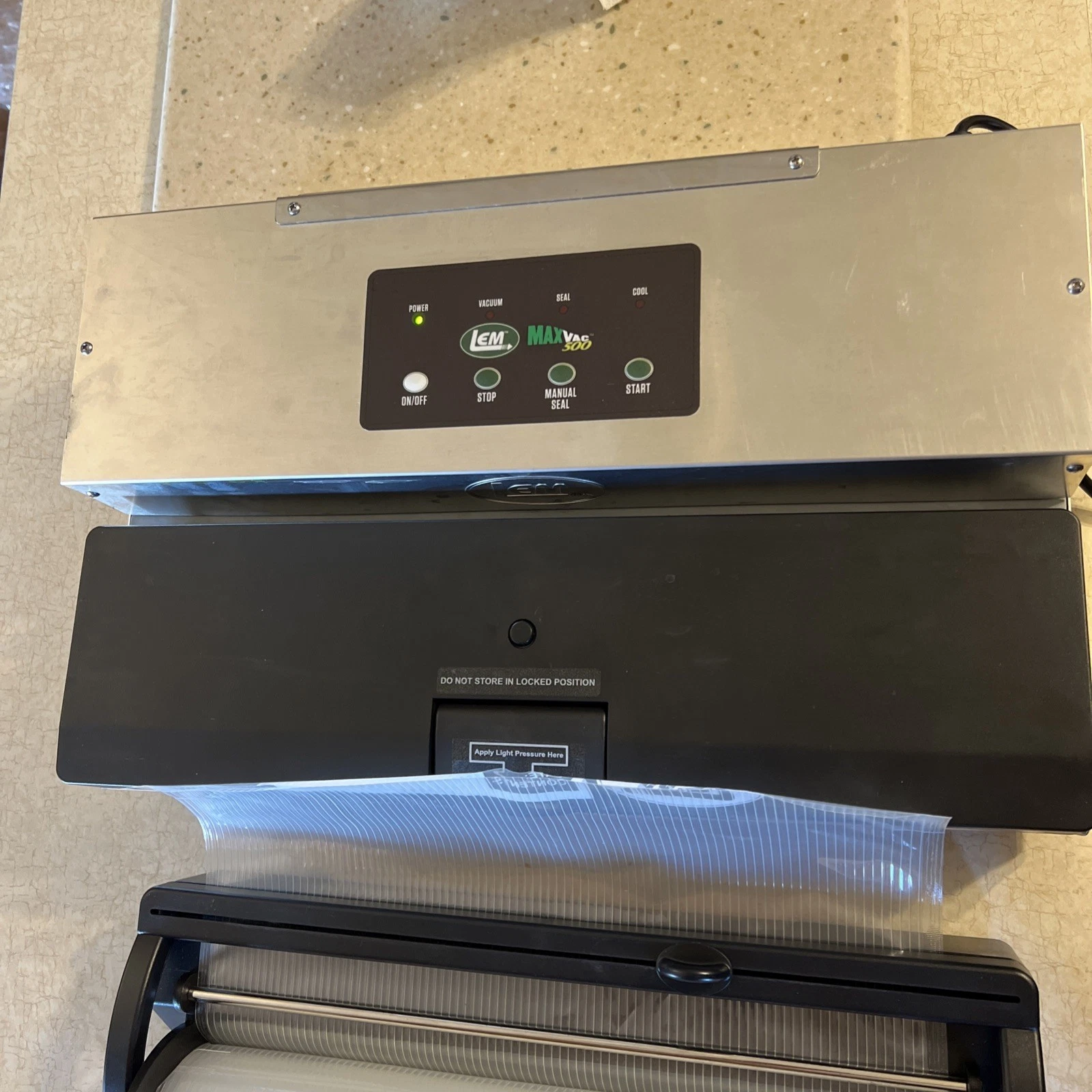 LEM MaxVac 500 Vacuum Sealer With Bag Holder & Cutter
