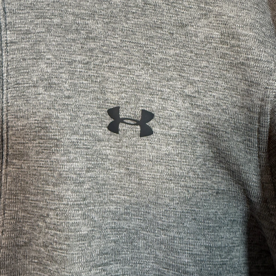 Under Armour Sudadera Para Hombres XL Gris 1/4 Cremallera Coldgear Suelta Polar Sudadera Foto 4 de 4