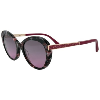 Swarovski SK0327 Womens Plastic Sunglass 55T Coloured Havana 53-20 Gray Pink