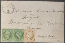 lettres avant 1900 Classique N 55 Et N 20 TB GC 2156 Combinaison Rare